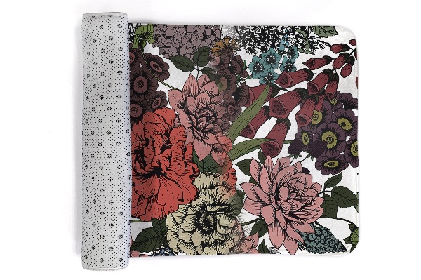 Teppich Blumen und Blätter