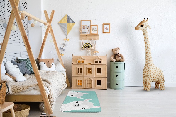 Kinderteppich Zwei süße Lamas