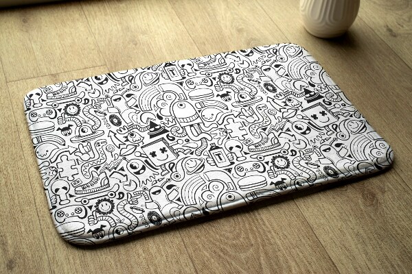 Kinderteppich Doodle-Muster