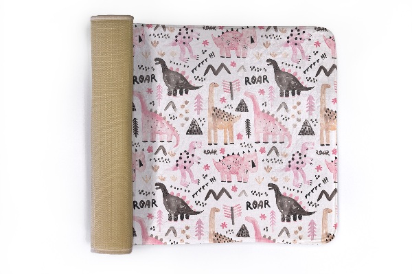 Kinderteppich Dinosaurier und Muster