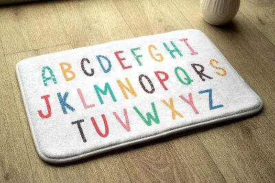 Kinderteppich Farbiges Alphabet