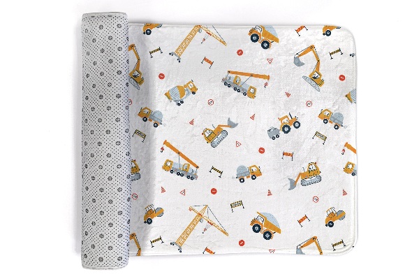 Kinderteppich Baumaschinen