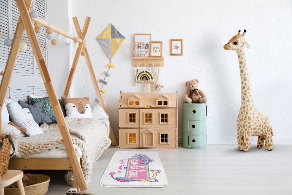 Kinderteppich Gamerin-Grafik
