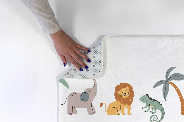 Kinderteppich Tiere und Palme