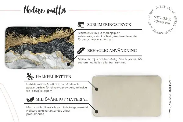 Teppich Marmor-Muster