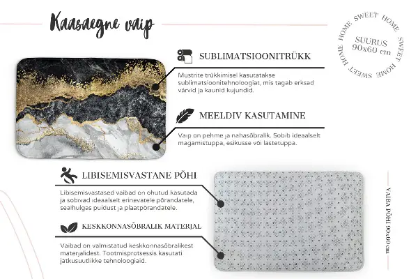 Teppich Marmor-Muster