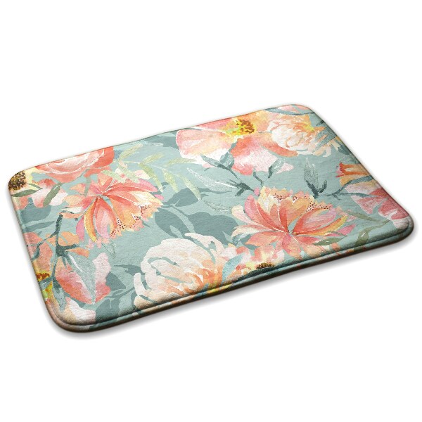 Teppich modern Blumen in Aquarell