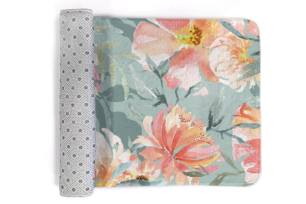Teppich modern Blumen in Aquarell