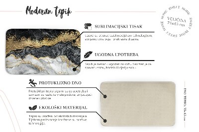 Teppich modern Florales Pastellmuster