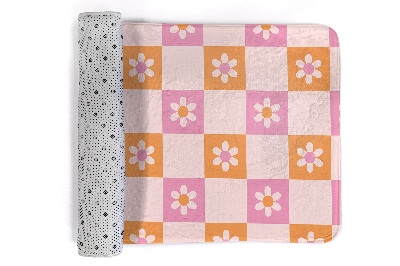 Teppich modern Florales Pastellmuster