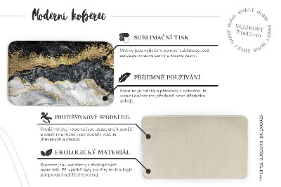 Teppich modern Terrazzo-Muster