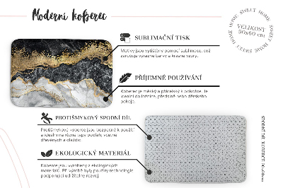 Teppich modern Terrazzo-Muster