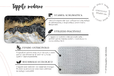 Teppich modern Terrazzo-Muster