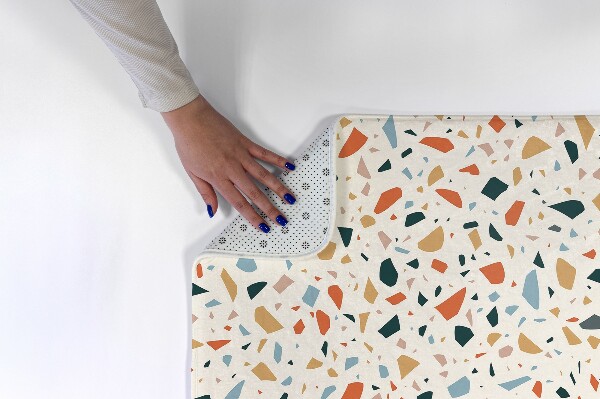 Teppich modern Terrazzo-Muster