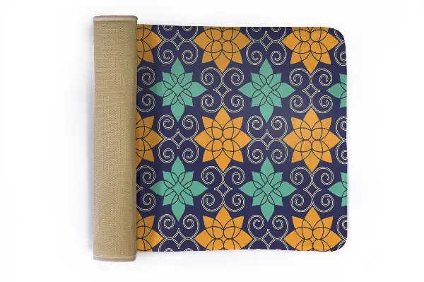 kleiner Teppich Geometrisches Muster Blumen