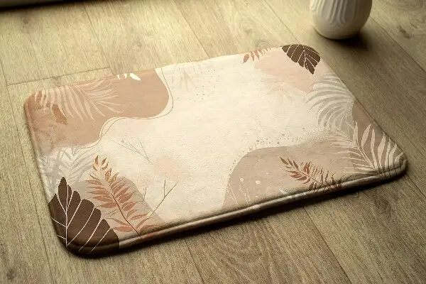 kleiner Teppich Blätter und Muster
