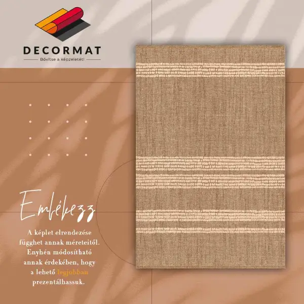 Vinyl teppich läufer Beige in einem Linien