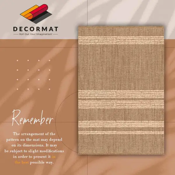 Vinyl teppich läufer Beige in einem Linien