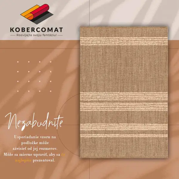Vinyl teppich läufer Beige in einem Linien