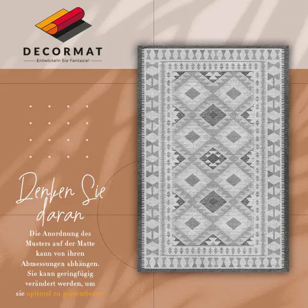 Vinyl teppich Graue Diamanten