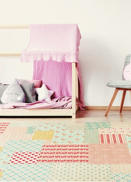 Teppich pvc Patchwork