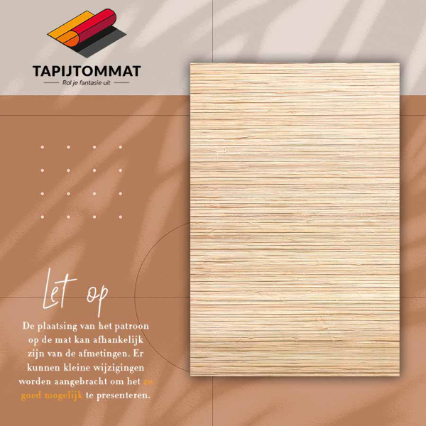 Vinyl teppich läufer Stroh
