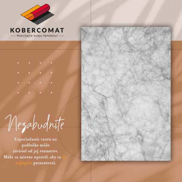 Teppich auf pvc Marmorbeton