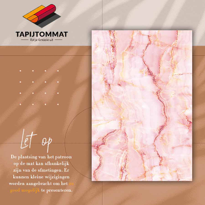 Teppich pvc Rosa Marmor