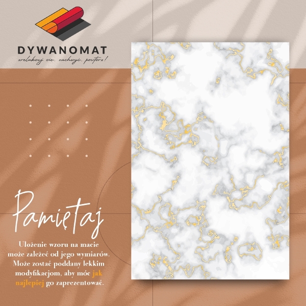Vinyl teppich Marmor Goldener River