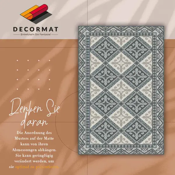 Vinyl teppich läufer Geometrische Ornamente