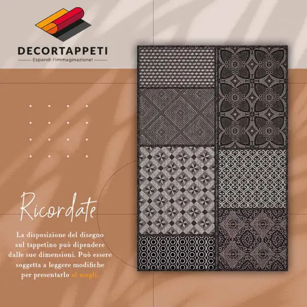 Vinyl teppich Kombination aus verschiedenen Designs