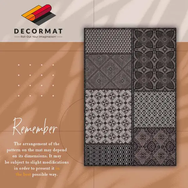 Vinyl teppich Kombination aus verschiedenen Designs