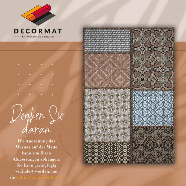 Teppich auf pvc Mischung von Designs