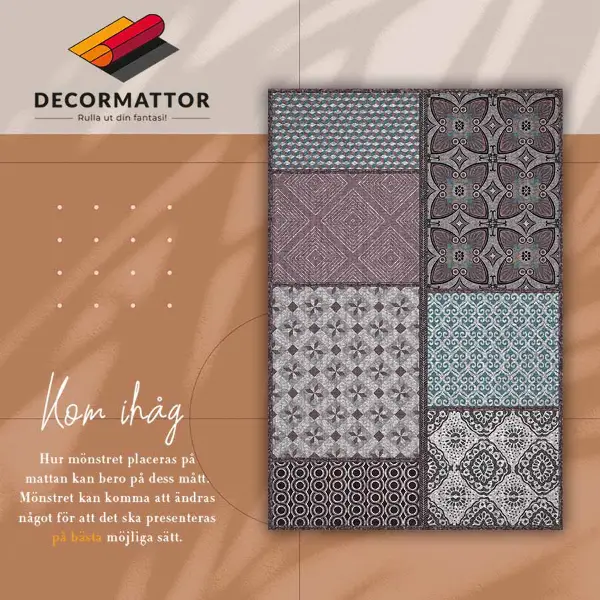 Vinyl teppich Verbindung von Designs