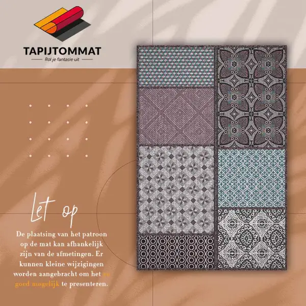 Vinyl teppich Verbindung von Designs