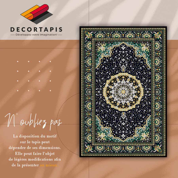 Teppich auf pvc Goldene Mandala
