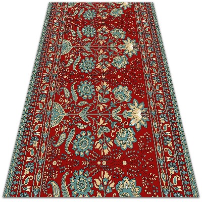 Vinyl teppich läufer Paisley-Blumen