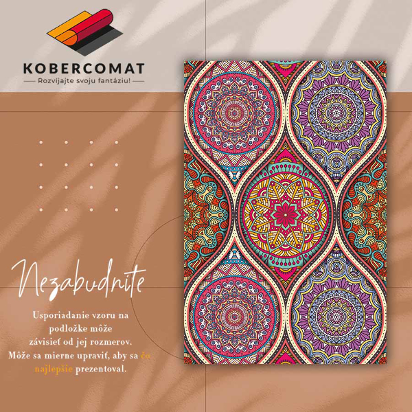 Teppich auf pvc Bunte Mandala