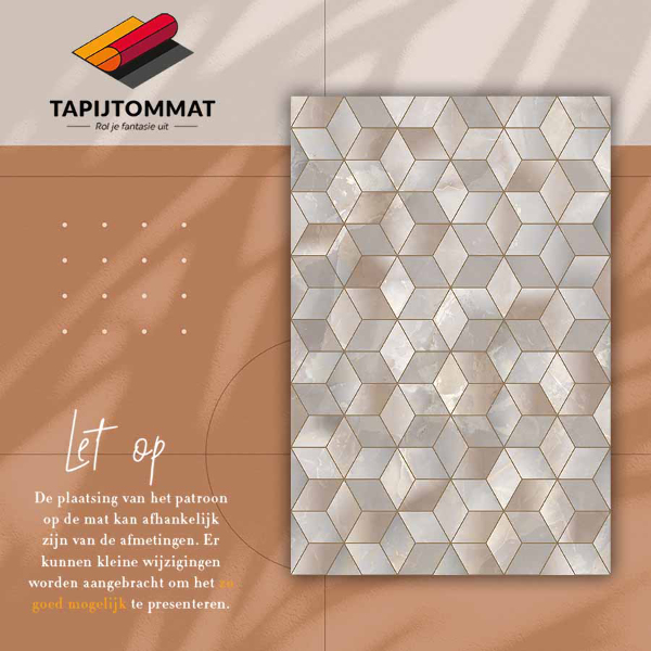 Teppich pvc Braune Würfel
