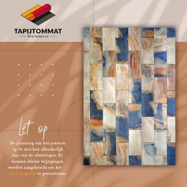 Vinyl teppich läufer Marmor Knöchel