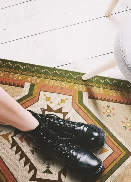 Teppich auf pvc Spanische Geometrie