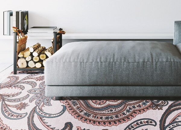 Vinyl teppich läufer Orientalische Blumen
