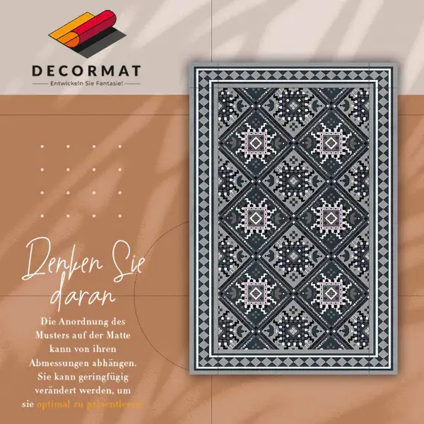 Teppich auf pvc Arabische Geometrie