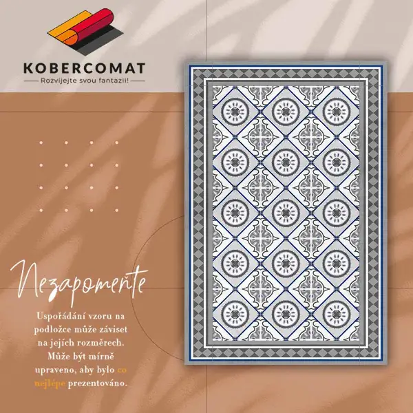 Vinyl teppich läufer Geometrische Romanen
