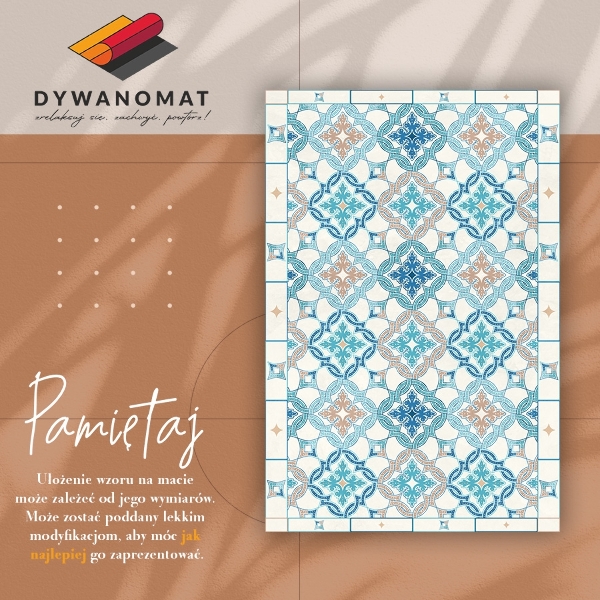 Teppich auf pvc Geometrische Webart