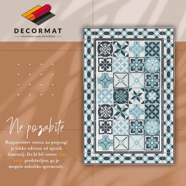 Pvc teppich Dreifarbige Geometrie