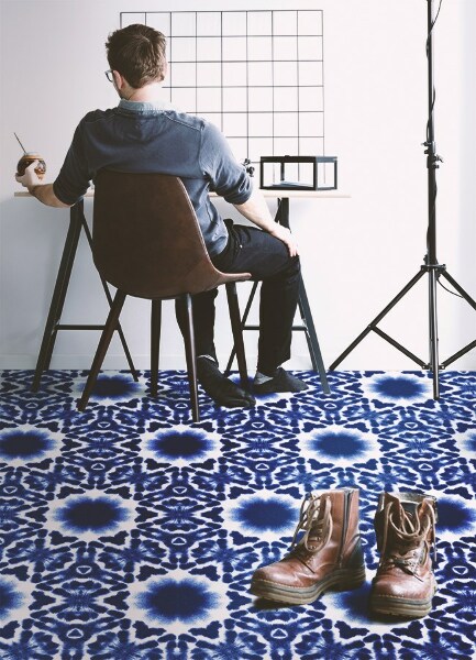 Vinyl teppich läufer Aquarell-Abstraktion