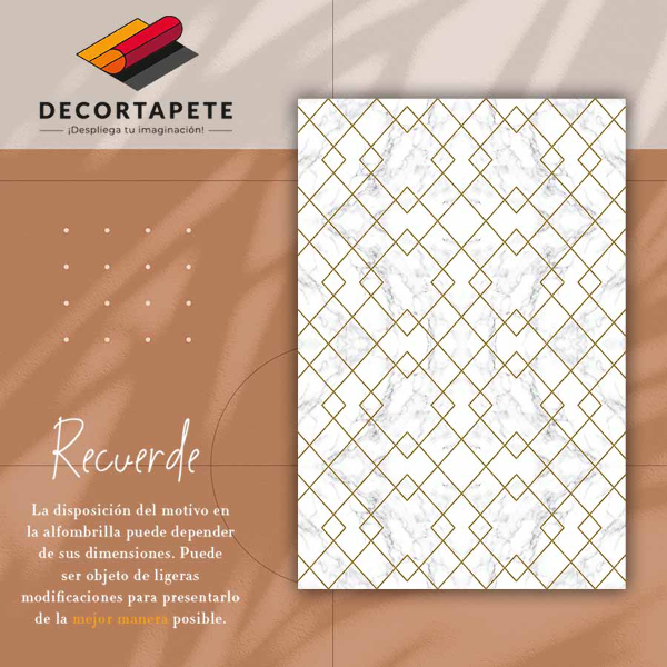 Teppich pvc Marmor verziert