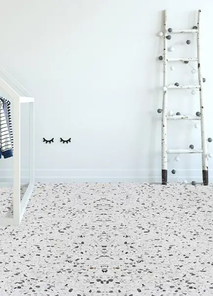 Teppich auf pvc Musterter Marmor