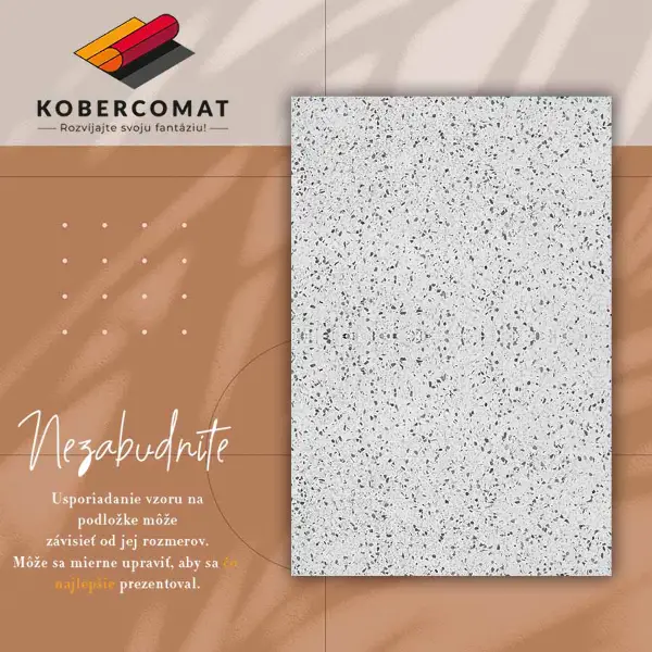 Teppich auf pvc Musterter Marmor